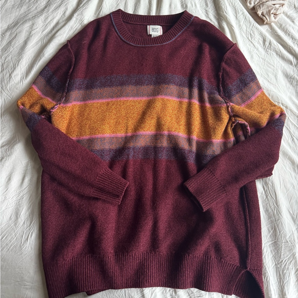 BDG Striped Oversized Sweater